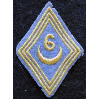 LOSANGE DE BRAS MODÈLE 45 : modèle troupe bataillon mobile du 6° régiment de tirailleurs algériens INDO