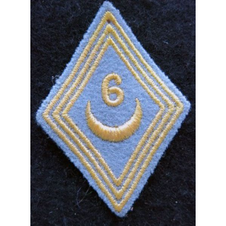LOSANGE DE BRAS MODÈLE 45 : modèle troupe du 6° régiment de tirailleurs algériens AFN