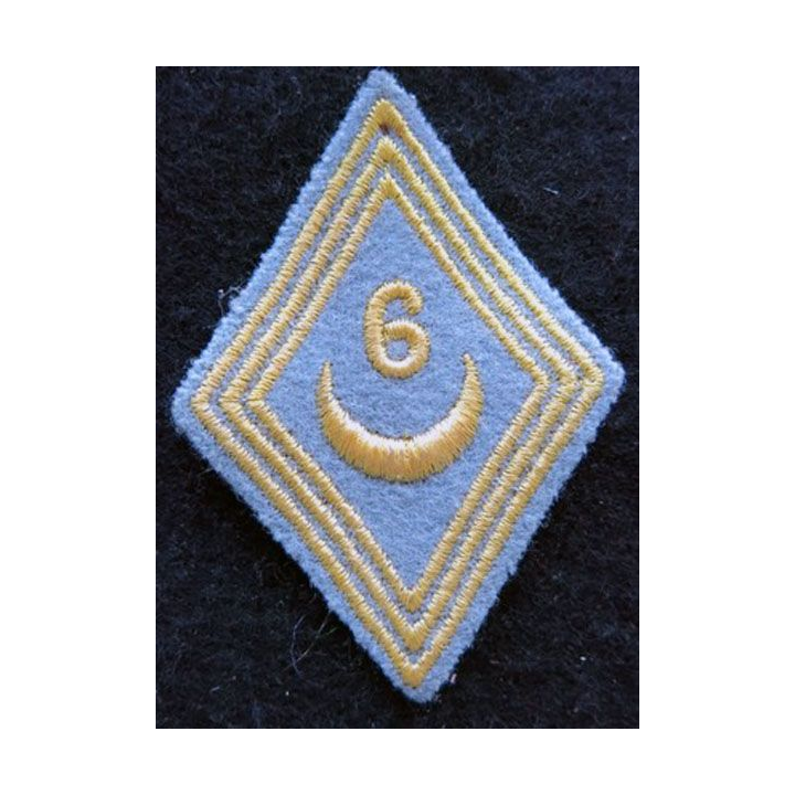 LOSANGE DE BRAS MODÈLE 45 : modèle troupe du 6° régiment de tirailleurs algériens AFN