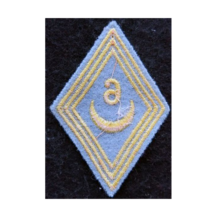 LOSANGE DE BRAS MODÈLE 45 : modèle troupe du 6° régiment de tirailleurs algériens AFN