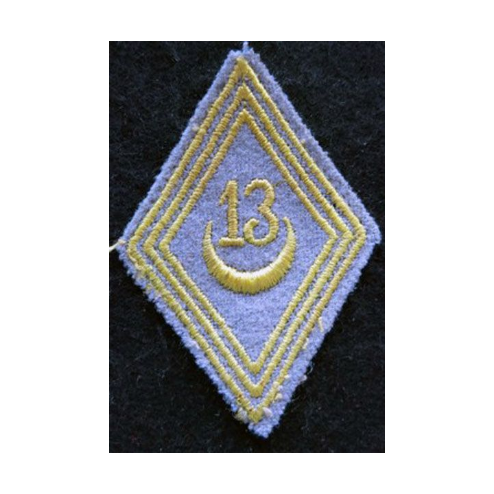 LOSANGE DE BRAS MODÈLE 45 : modèle troupe du 13° régiment de tirailleurs algériens FFA 1957