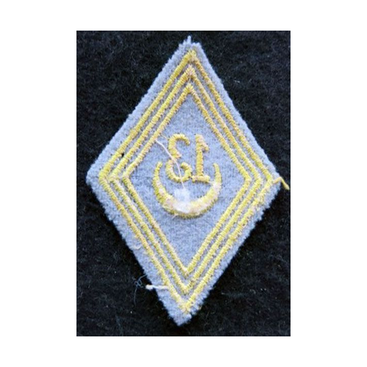 LOSANGE DE BRAS MODÈLE 45 : modèle troupe du 13° régiment de tirailleurs algériens FFA 1957
