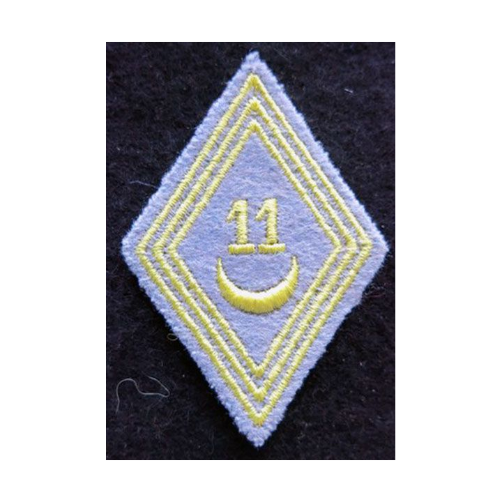 LOSANGE DE BRAS MODÈLE 45 : modèle troupe 11° régiment de tirailleurs algériens AFN 1954