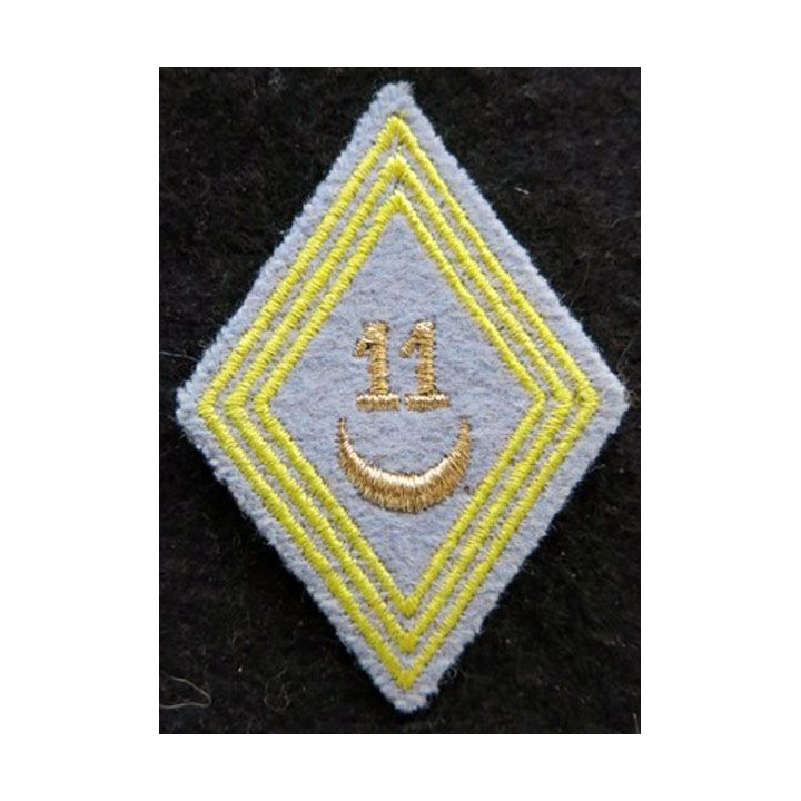 LOSANGE DE BRAS MODÈLE 45 : modèle sous officiers 11° régiment de tirailleurs algériens AFN 1954
