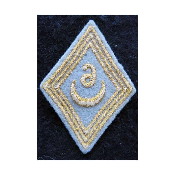 LOSANGE DE BRAS MODÈLE 45 : modèle troupe bataillon mobile du 6° régiment de tirailleurs algériens INDO