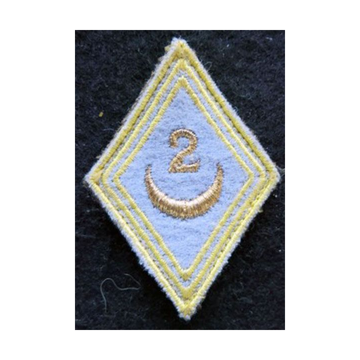 LOSANGE DE BRAS MODÈLE 45 : modèle sous officiers 2° bataillon de tirailleurs algériens laminette AFN 1954