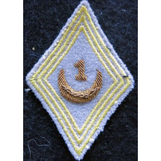 LOSANGE DE BRAS MODÈLE 45 : officiers du 1° régiment de  tirailleurs algériens en cannetille