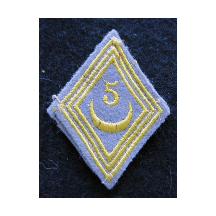 LOSANGE DE BRAS MODÈLE 45 : modèle troupe 5° régiment de tirailleurs algériens AFN