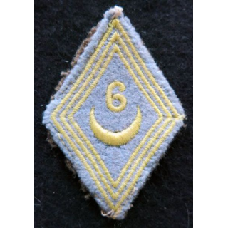 LOSANGE DE BRAS MODÈLE 45 : modèle troupe bataillon mobile du 6° régiment de tirailleurs algériens INDO