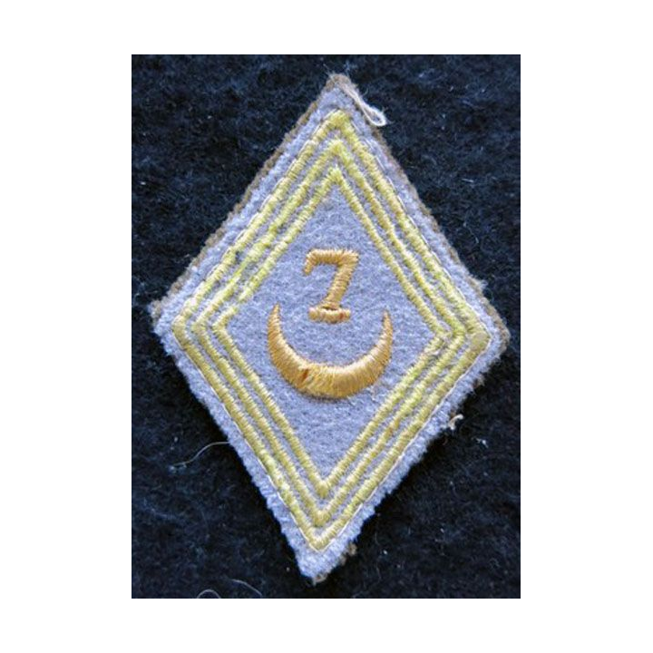LOSANGE DE BRAS MODÈLE 45 : modèle troupe 5° bataillon de marche du 7° régiment de tirailleurs algériens INDO