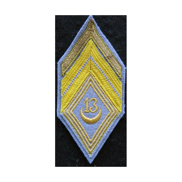 LOSANGE DE BRAS MODÈLE 45 : modèle caporal chef du 13° régiment de tirailleurs algériens FFA 1953