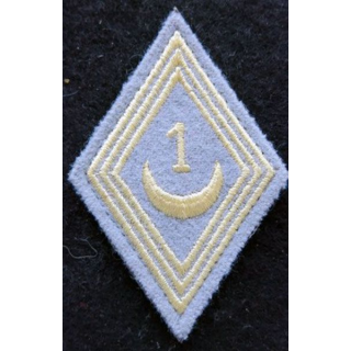 LOSANGE DE BRAS MODÈLE 45 : modèle troupe 1° régiment de tirailleurs actuel