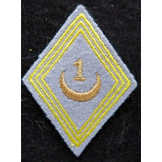 LOSANGE DE BRAS MODÈLE 45 : modèle sous officiers 1° régiment de tirailleurs actuel