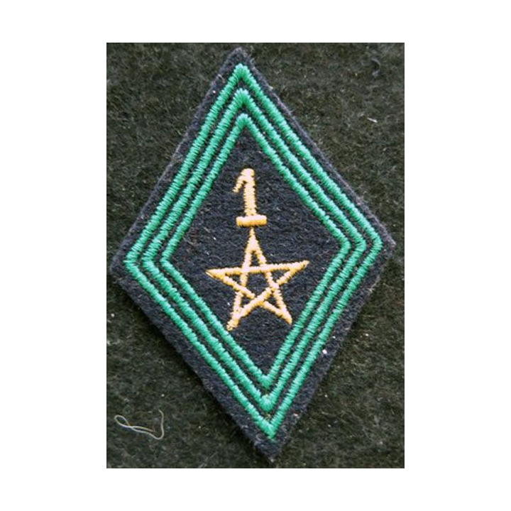 LOSANGE DE BRAS MODÈLE 45 : modèle sous officiers du 1° régiment de tirailleurs marocains (1° modèle) INDO