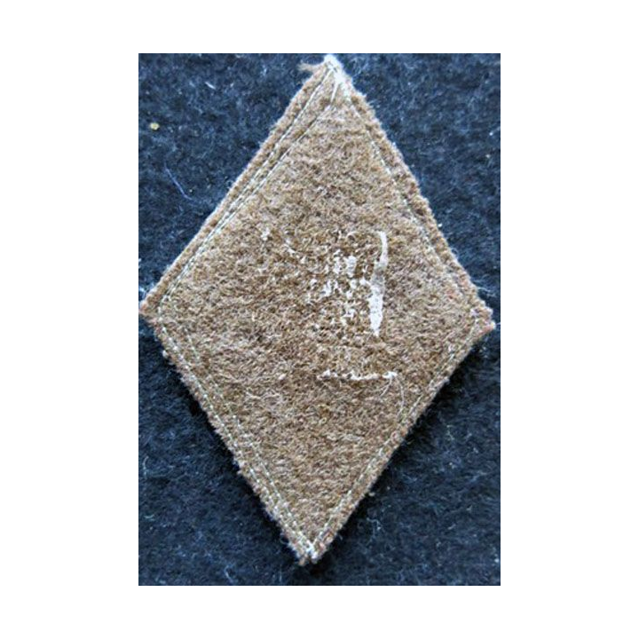 LOSANGE DE BRAS MODÈLE 45 : modèle troupe du 1° régiment de tirailleurs marocains (laminette)