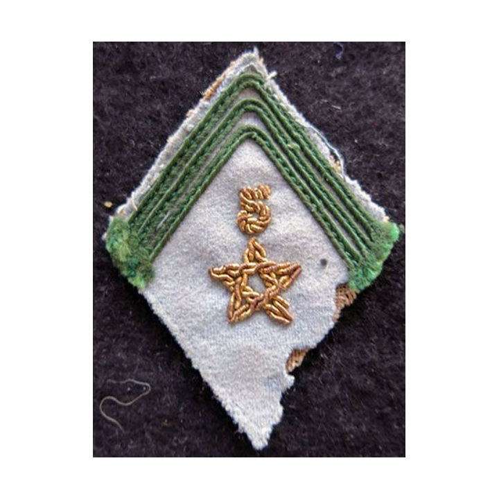 LOSANGE DE BRAS MODÈLE 45 : modèle officier du 5° régiment de tirailleurs marocains cannetille INDO