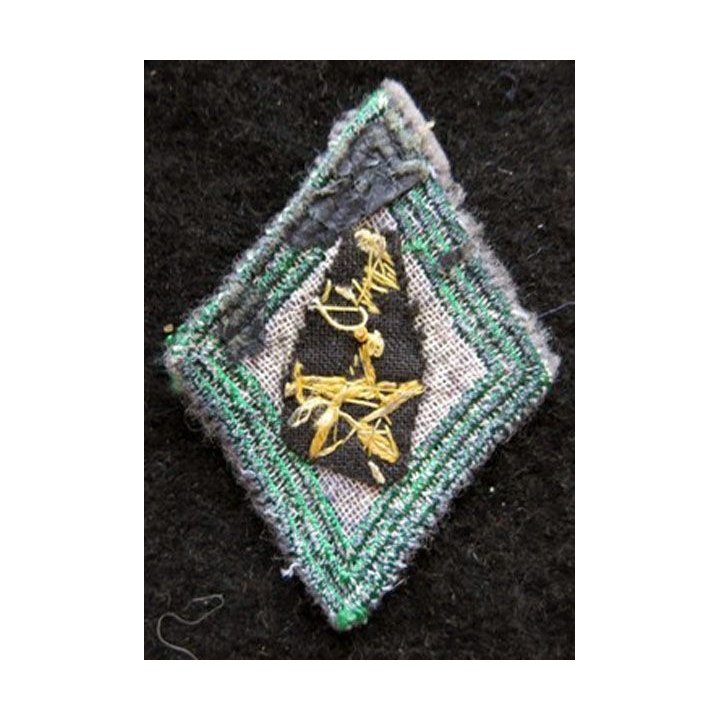 LOSANGE DE BRAS MODÈLE 45 : modèle officier bataillon de marche du 4° régiment de tirailleurs marocains cannetille INDO