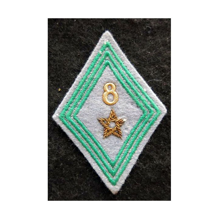 LOSANGE DE BRAS MODÈLE 45 : modèle cadres du bataillon de marche du 8° régiment de tirailleurs marocains INDO