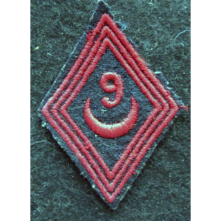 LOSANGE DE BRAS MODÈLE 45 : modèle troupe 9° régiment de Zouaves 19454 AFN