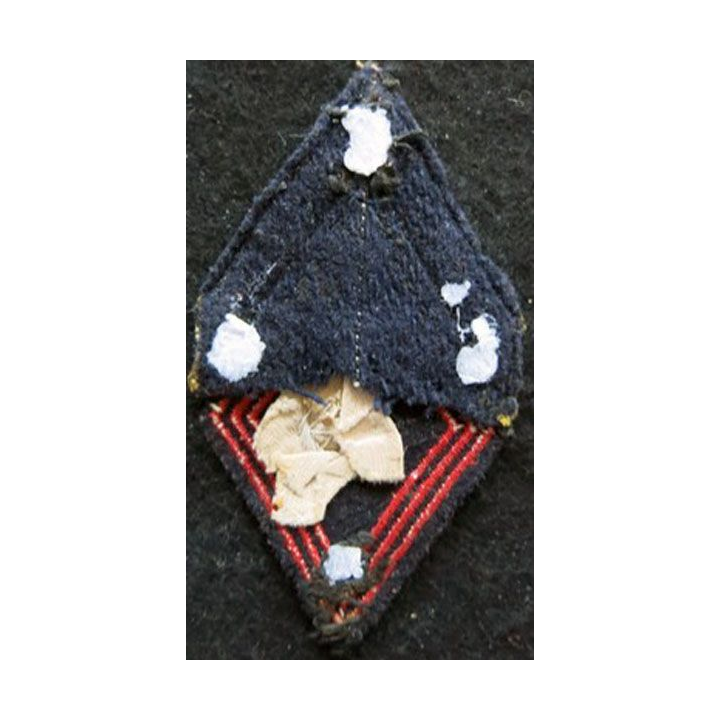 LOSANGE DE BRAS MODÈLE 45 : sergent engagé  1° régiment de Zouaves 1956 AFN cannetille