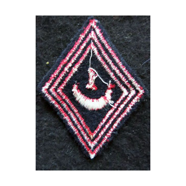 LOSANGE DE BRAS MODÈLE 45 : modèle troupe 1° régiment de Zouaves 1956 AFN