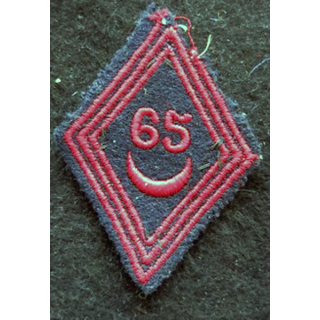 LOSANGE DE BRAS MODÈLE 45 : modèle troupe unité du Matériel formé à base d'unité  de zouaves AFN