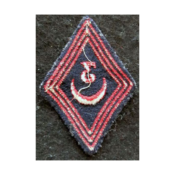 LOSANGE DE BRAS MODÈLE 45 : modèle troupe 3° régiment de Zouaves 1952 AFN