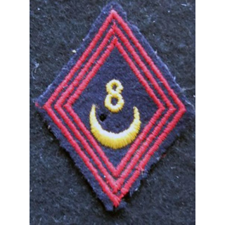 LOSANGE DE BRAS MODÈLE 45 : modèle sous officiers commando 295 du 8° régiment de Zouaves 1959 AFN
