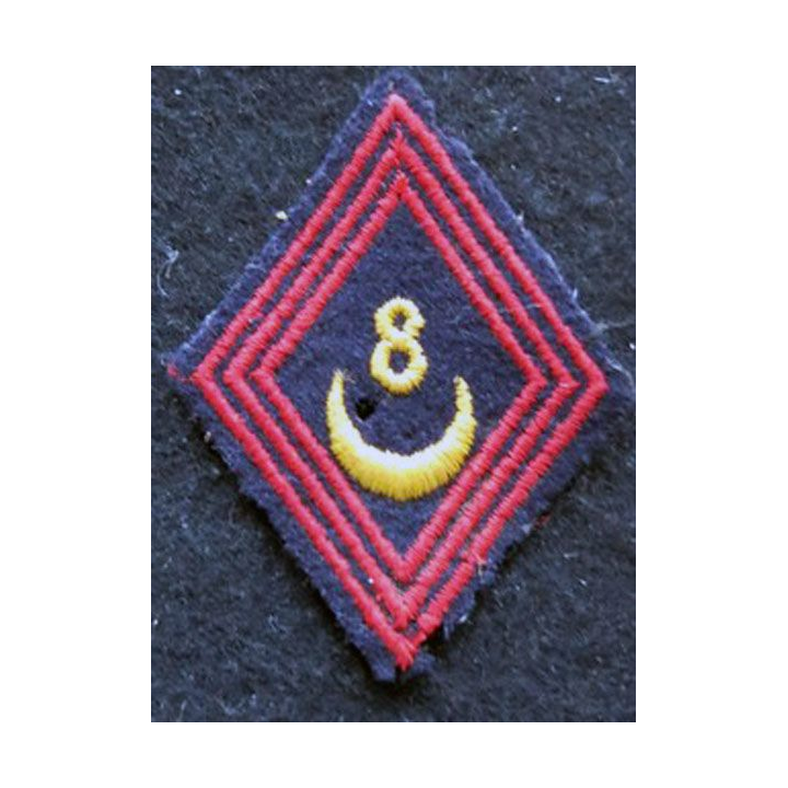 LOSANGE DE BRAS MODÈLE 45 : modèle sous officiers commando 295 du 8° régiment de Zouaves 1959 AFN