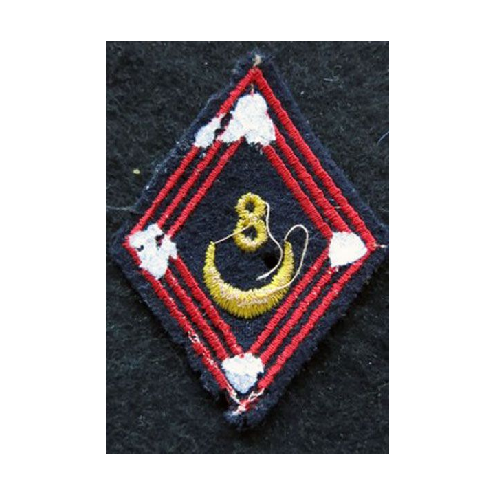 LOSANGE DE BRAS MODÈLE 45 : modèle sous officiers commando 295 du 8° régiment de Zouaves 1959 AFN
