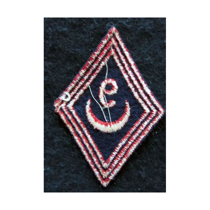 LOSANGE DE BRAS MODÈLE 45 : modèle troupe 9° régiment de Zouaves 1954 AFN
