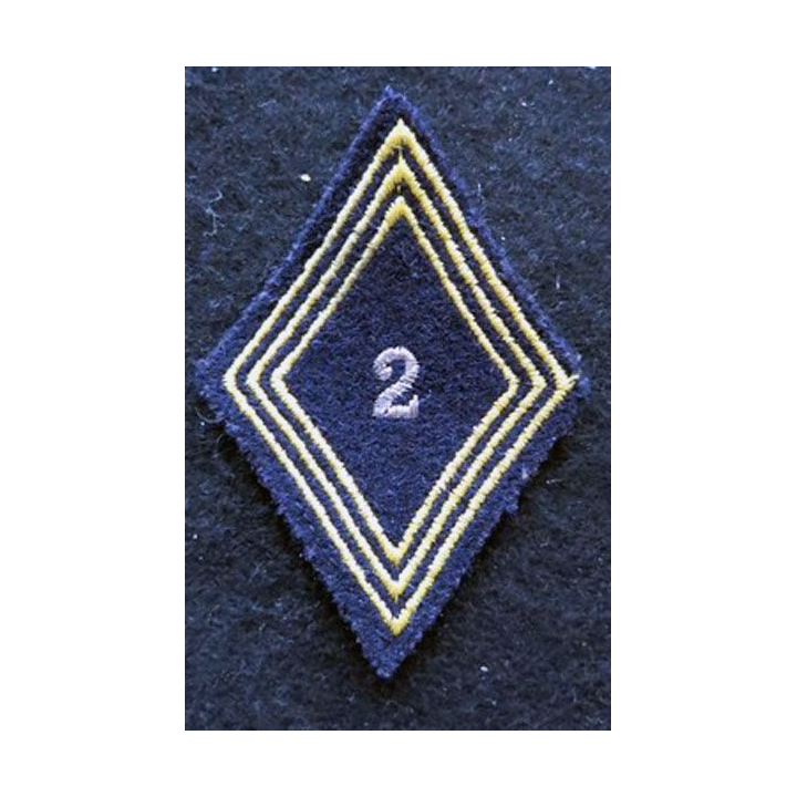 LOSANGE DE BRAS MODÈLE 45 : modèle sous officiers 2° régiment de chasseurs d'Afrique 1954 AFN