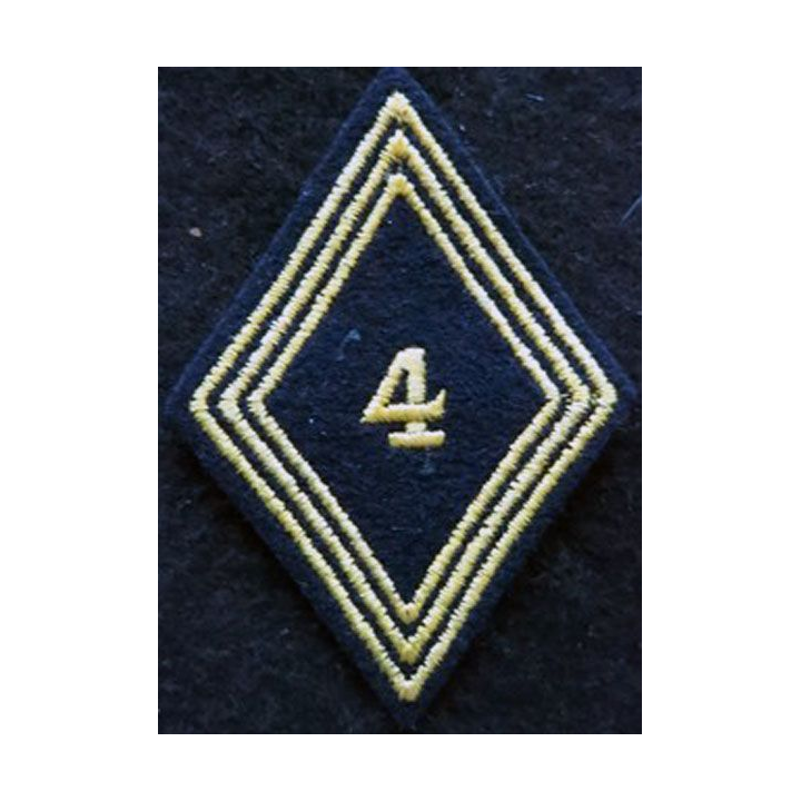 LOSANGE DE BRAS MODÈLE 45 : modèle troupe 4° régiment de chasseurs d'Afrique 1955 AFN Tunisie
