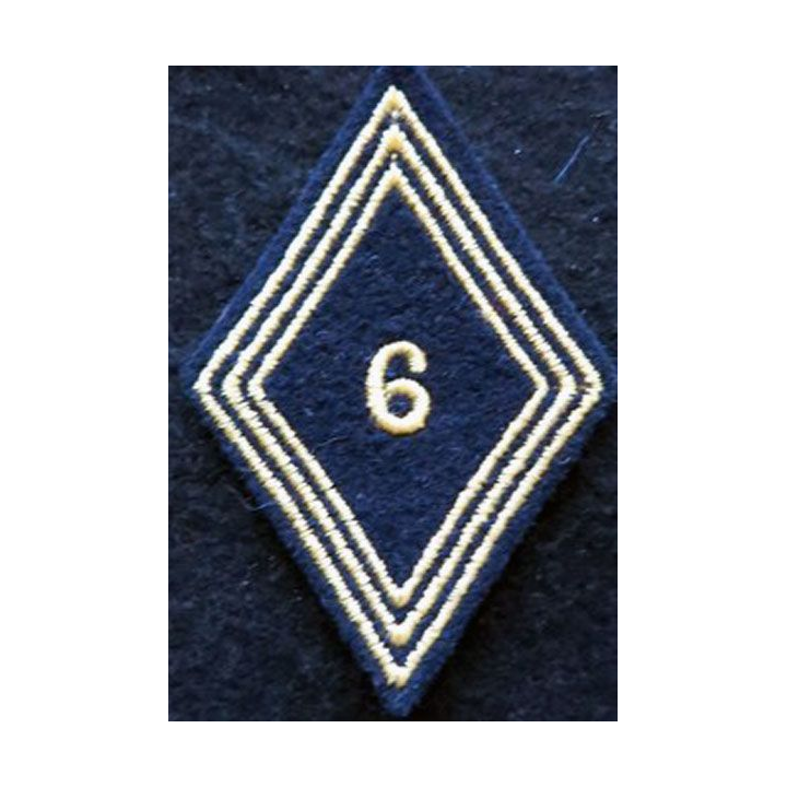 LOSANGE DE BRAS MODÈLE 45 : modèle troupe 6° régiment de chasseurs d'Afrique 1956 AFN