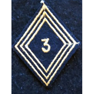 LOSANGE DE BRAS MODÈLE 45 : modèle troupe 3° régiment de chasseurs d'Afrique 1956 AFN
