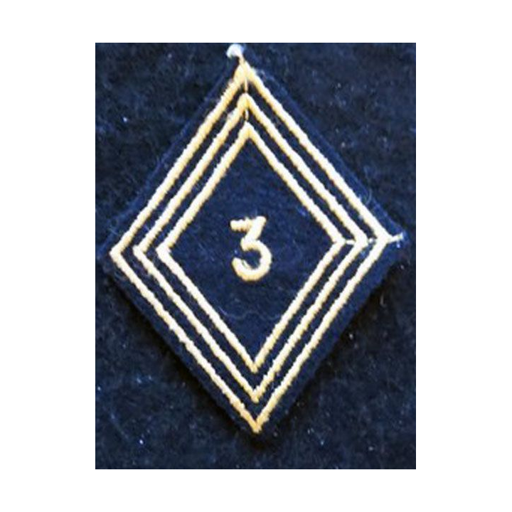 LOSANGE DE BRAS MODÈLE 45 : modèle troupe 3° régiment de chasseurs d'Afrique 1956 AFN
