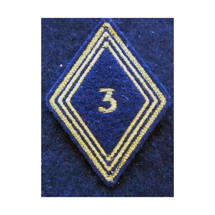 LOSANGE DE BRAS MODÈLE 45 : modèle troupe 3° régiment de chasseurs d'Afrique 1956 AFN