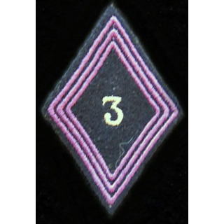 LOSANGE DE BRAS MODÈLE 45 : modèle sous officiers 3° bataillon d'infanterie légère d'Afrique 1951 AFN Tunisie