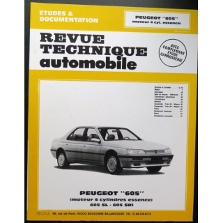 Revue technique automobile Peugeot 605, 605 SL, 605 SRI 4 cylindres essence