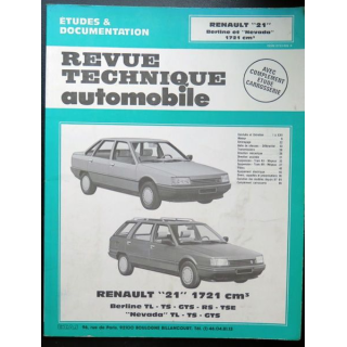 Revue technique automobile Renault 21 1721 cm3 berline TL NEVADA TL TS