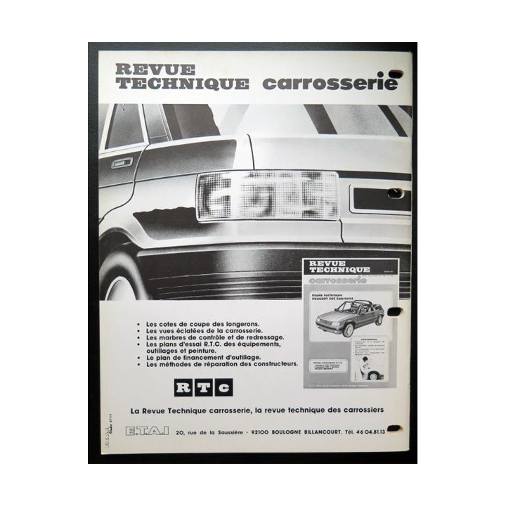 Revue technique automobile OPEL barême de temps de main d'oeuvre