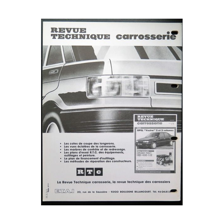 Revue technique automobile VOLVO barême de temps de main d'oeuvre