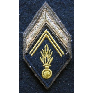 LOSANGE DE BRAS MODÈLE 45 :  maréchal des logis auxiliaire de Gendarmerie période Algérie avant 1962