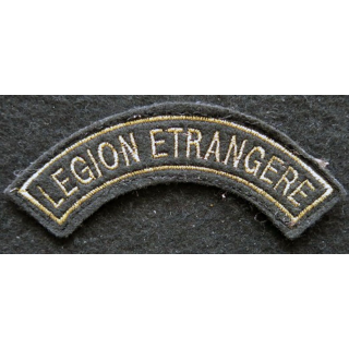 DEMI-LUNE LEGION ETRANGERE : Ecusson légion étrangère demi lune brodé or période  AFN