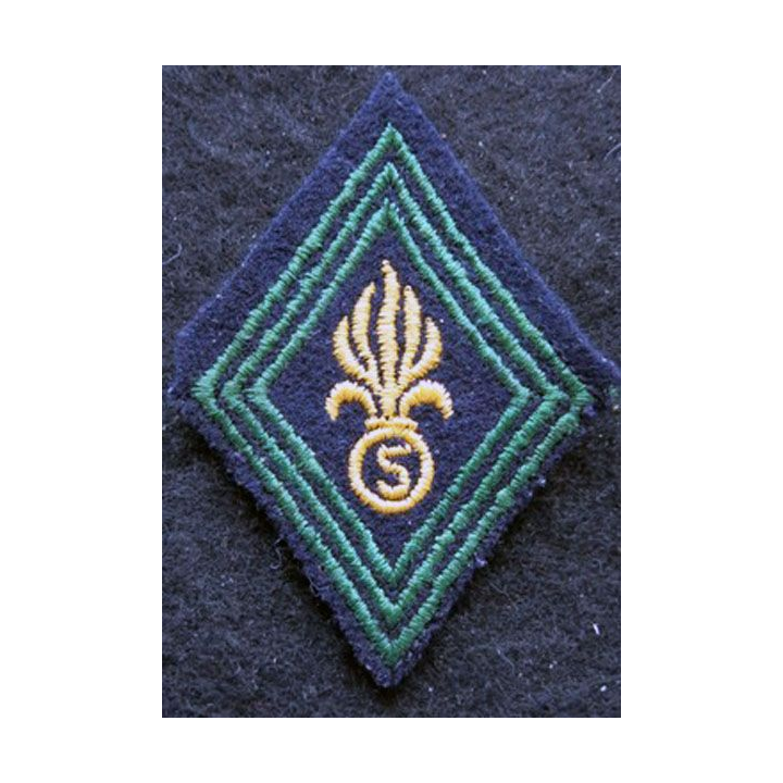 LOSANGE DE BRAS MODÈLE 45 : modèle cadre Légion Etrangère 5° régiment mixte du Pacifique