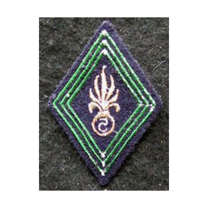 LOSANGE DE BRAS MODÈLE 45 : modèle cadre Légion Etrangère 5° régiment mixte du Pacifique (laminette)