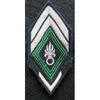 LOSANGE DE BRAS MODÈLE 45 : Ecusson modèle pour sergent de la  Légion Etrangère (cavalerie)