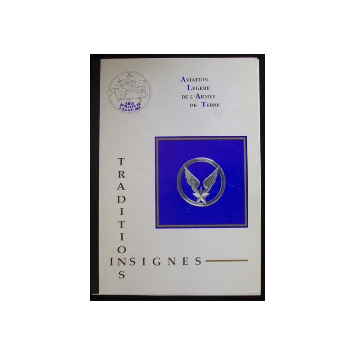 livre Traditions et insignes de l'aviation légère de l'armée de terre