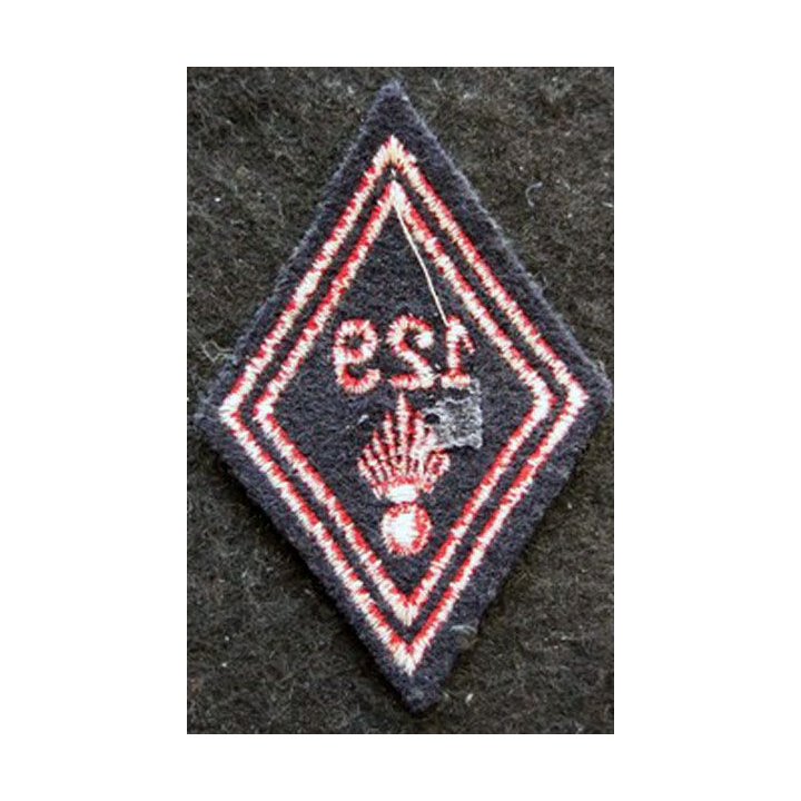 LOSANGE DE BRAS MODÈLE 45 : modèle troupe 129° régiment d'infanterie (1960)