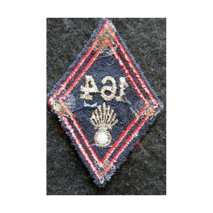 LOSANGE DE BRAS MODÈLE 45 : modèle sous officiers 164° régiment d'infanterie